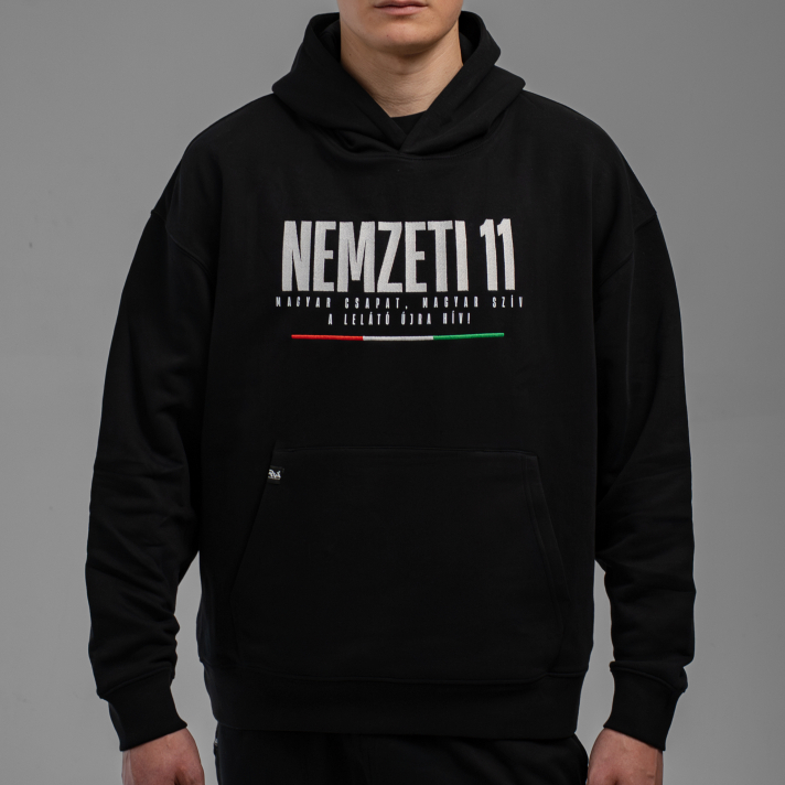 NEMZETI 11 HOODIE - GYEREK  (FEKETE)