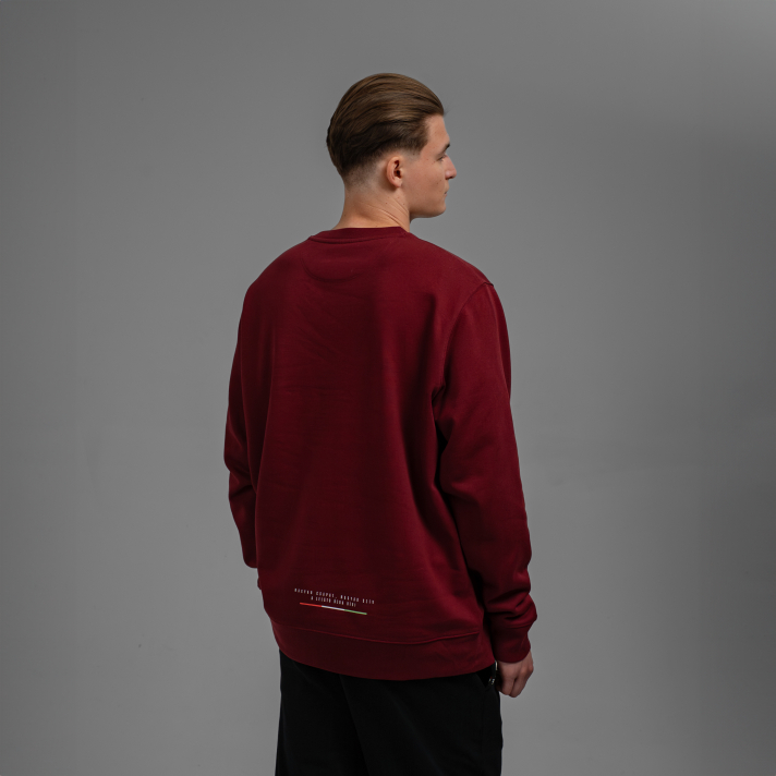 NEMZETI 11 KÖRNYAKÚ PULÓVER (BORDÓ)