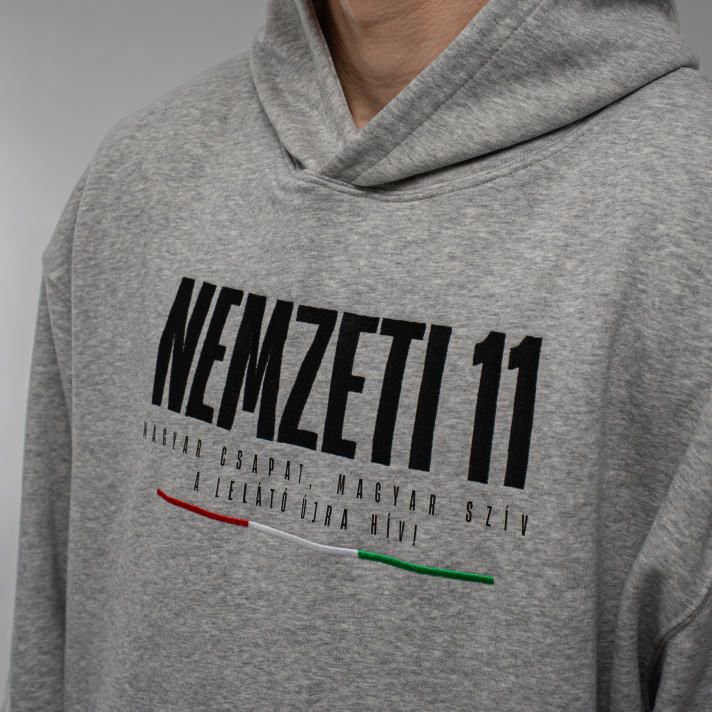 NEMZETI 11 HOODIE (SZÜRKE)