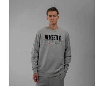 NEMZETI 11 KÖRNYAKÚ PULÓVER (SZÜRKE)