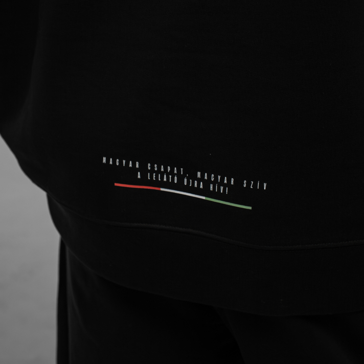 NEMZETI 11 KÖRNYAKÚ PULÓVER - GYEREK  (FEKETE)