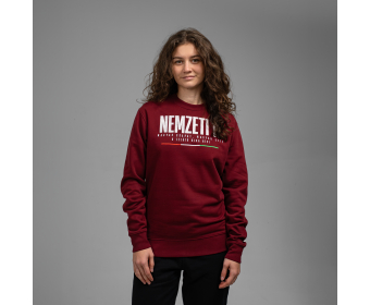 NEMZETI 11 KÖRNYAKÚ PULÓVER (BORDÓ)