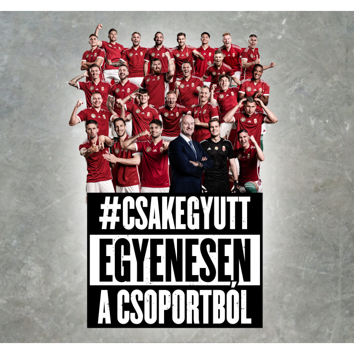 #csakegyutt egyenesen a csoportból (EURO2024 emlékpóló)
