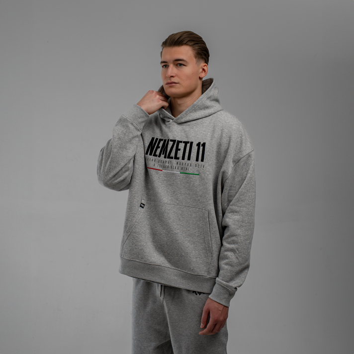 NEMZETI 11 HOODIE (SZÜRKE)