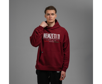 NEMZETI 11 HOODIE (bordó)
