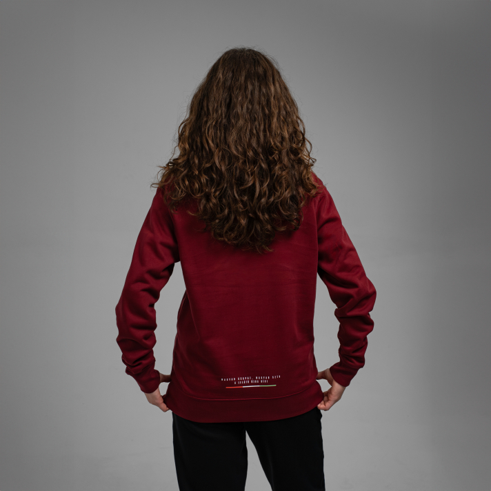 NEMZETI 11 KÖRNYAKÚ PULÓVER (BORDÓ)