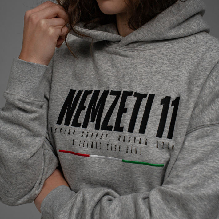 NEMZETI 11 HOODIE (szürke)