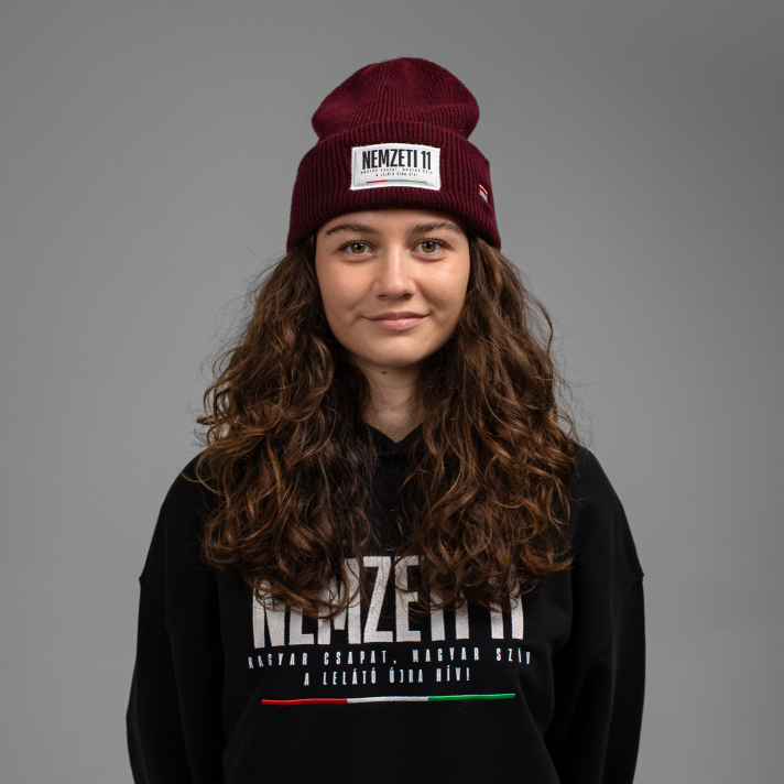 NEMZETI 11 TÉLI SAPKA - GYEREK (BORDÓ)