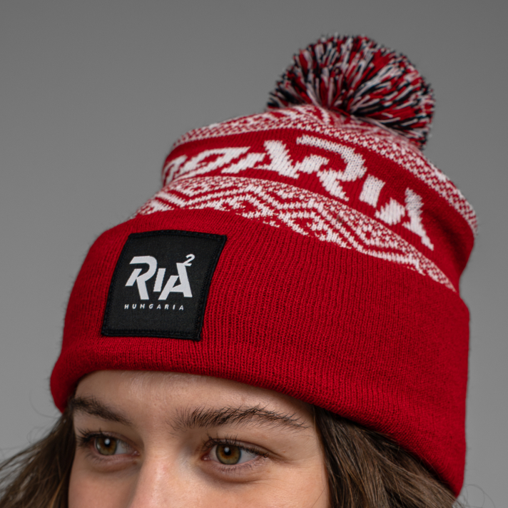 RIA2 kötött sapka - Karácsonyi mintás