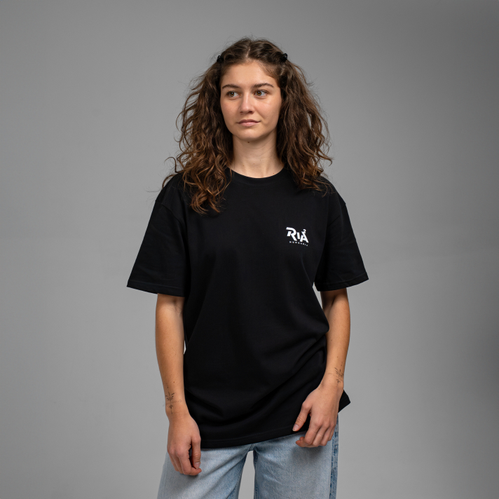 Ria2 Montázs póló fekete - Oversized