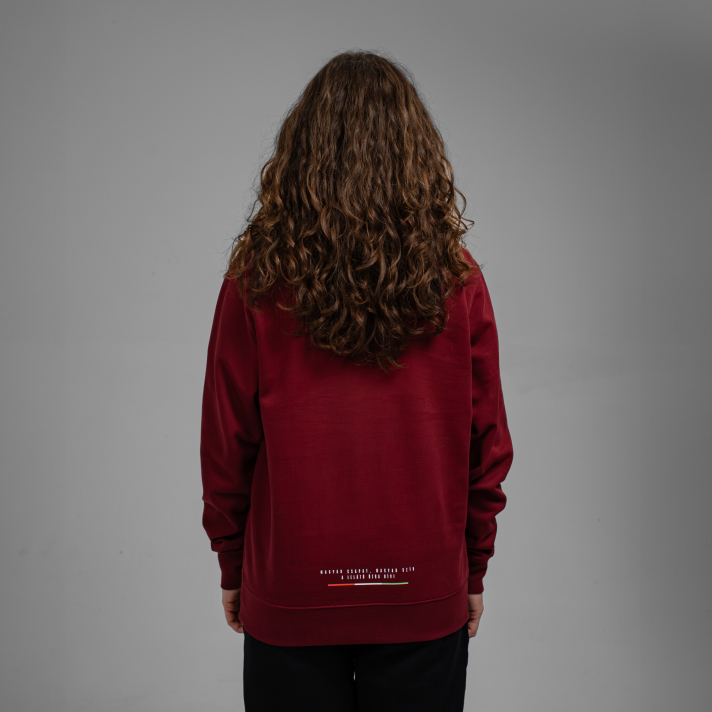 NEMZETI 11 KÖRNYAKÚ PULÓVER (BORDÓ)