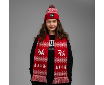 RIA2 szurkolói sál - Karácsonyi mintás