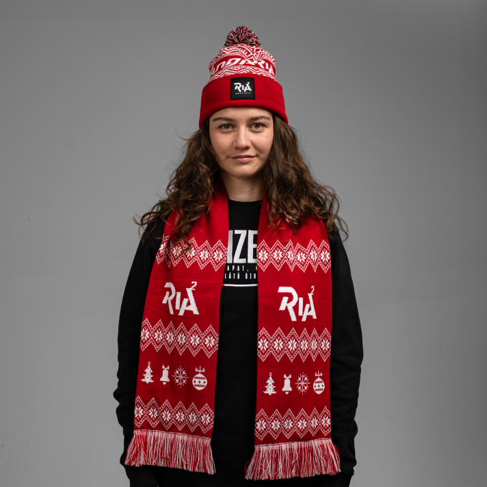 RIA2 szurkolói sál - Karácsonyi mintás