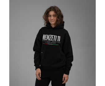 NEMZETI 11 HOODIE (FEKETE)