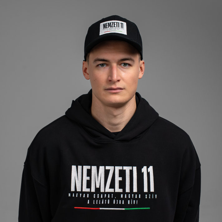 NEMZETI 11 BASEBALL SAPKA (FEKETE)