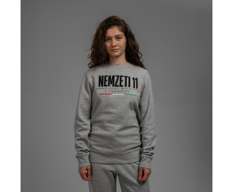 NEMZETI 11 KÖRNYAKÚ PULÓVER (SZÜRKE)