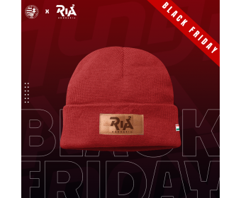 Téli sapka (Ria2 bőr felvarróval)