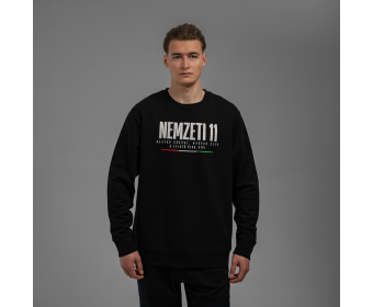 NEMZETI 11 KÖRNYAKÚ PULÓVER (FEKETE)