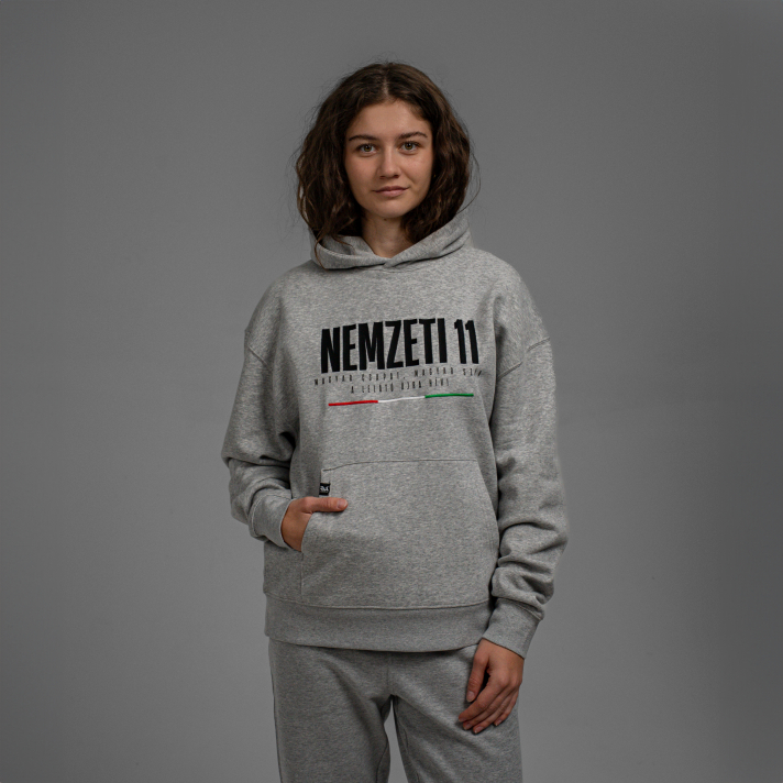 NEMZETI 11 HOODIE (szürke)