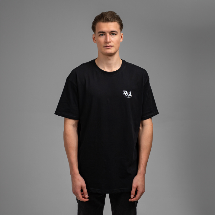 Ria2 Montázs póló fekete - Oversized